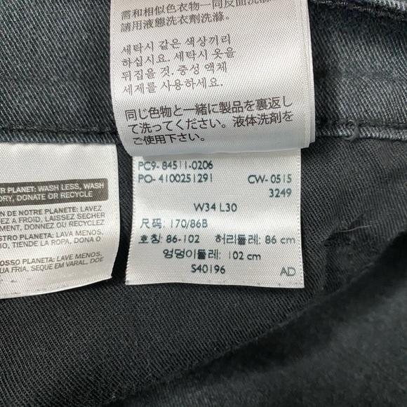 Men’s Levi’s 511 Slim Fit Straight Medium Wash Black Denim Jeans Size 34/30 - Picture 6 of 7